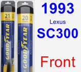 Front Wiper Blade Pack for 1993 Lexus SC300 - Assurance