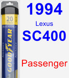 Passenger Wiper Blade for 1994 Lexus SC400 - Assurance