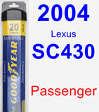 Passenger Wiper Blade for 2004 Lexus SC430 - Assurance