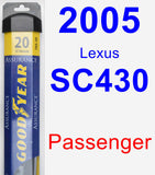 Passenger Wiper Blade for 2005 Lexus SC430 - Assurance