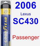 Passenger Wiper Blade for 2006 Lexus SC430 - Assurance