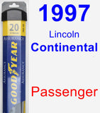 Passenger Wiper Blade for 1997 Lincoln Continental - Assurance