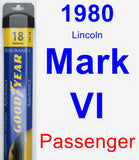 Passenger Wiper Blade for 1980 Lincoln Mark VI - Assurance