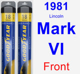 Front Wiper Blade Pack for 1981 Lincoln Mark VI - Assurance