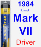 Driver Wiper Blade for 1984 Lincoln Mark VII - Assurance