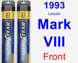 Front Wiper Blade Pack for 1993 Lincoln Mark VIII - Assurance