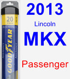 Passenger Wiper Blade for 2013 Lincoln MKX - Assurance