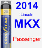 Passenger Wiper Blade for 2014 Lincoln MKX - Assurance