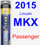 Passenger Wiper Blade for 2015 Lincoln MKX - Assurance