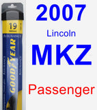 Passenger Wiper Blade for 2007 Lincoln MKZ - Assurance