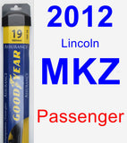 Passenger Wiper Blade for 2012 Lincoln MKZ - Assurance