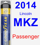 Passenger Wiper Blade for 2014 Lincoln MKZ - Assurance