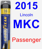 Passenger Wiper Blade for 2015 Lincoln MKC - Assurance