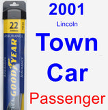 Passenger Wiper Blade for 2001 Lincoln Town Car - Assurance