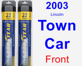 Front Wiper Blade Pack for 2003 Lincoln Town Car - Assurance