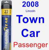 Passenger Wiper Blade for 2008 Lincoln Town Car - Assurance