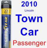 Passenger Wiper Blade for 2010 Lincoln Town Car - Assurance