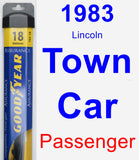 Passenger Wiper Blade for 1983 Lincoln Town Car - Assurance