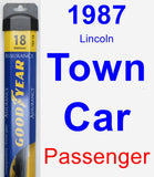 Passenger Wiper Blade for 1987 Lincoln Town Car - Assurance