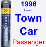 Passenger Wiper Blade for 1996 Lincoln Town Car - Assurance