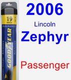 Passenger Wiper Blade for 2006 Lincoln Zephyr - Assurance