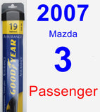 Passenger Wiper Blade for 2007 Mazda 3 - Assurance