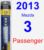 Passenger Wiper Blade for 2013 Mazda 3 - Assurance