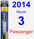 Passenger Wiper Blade for 2014 Mazda 3 - Assurance