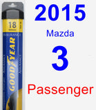 Passenger Wiper Blade for 2015 Mazda 3 - Assurance