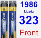 Front Wiper Blade Pack for 1986 Mazda 323 - Assurance