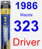 Driver Wiper Blade for 1986 Mazda 323 - Assurance