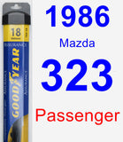 Passenger Wiper Blade for 1986 Mazda 323 - Assurance