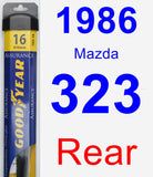 Rear Wiper Blade for 1986 Mazda 323 - Assurance