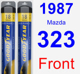 Front Wiper Blade Pack for 1987 Mazda 323 - Assurance