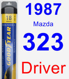 Driver Wiper Blade for 1987 Mazda 323 - Assurance