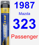 Passenger Wiper Blade for 1987 Mazda 323 - Assurance