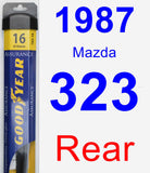 Rear Wiper Blade for 1987 Mazda 323 - Assurance