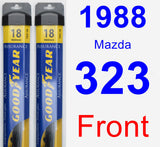 Front Wiper Blade Pack for 1988 Mazda 323 - Assurance