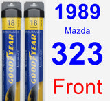 Front Wiper Blade Pack for 1989 Mazda 323 - Assurance