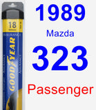 Passenger Wiper Blade for 1989 Mazda 323 - Assurance