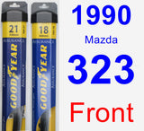 Front Wiper Blade Pack for 1990 Mazda 323 - Assurance