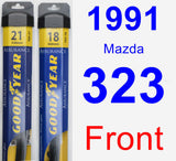 Front Wiper Blade Pack for 1991 Mazda 323 - Assurance