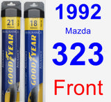 Front Wiper Blade Pack for 1992 Mazda 323 - Assurance