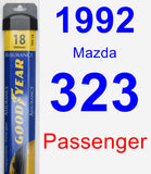 Passenger Wiper Blade for 1992 Mazda 323 - Assurance