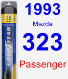 Passenger Wiper Blade for 1993 Mazda 323 - Assurance