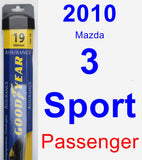 Passenger Wiper Blade for 2010 Mazda 3 Sport - Assurance