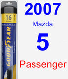 Passenger Wiper Blade for 2007 Mazda 5 - Assurance