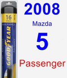 Passenger Wiper Blade for 2008 Mazda 5 - Assurance