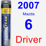 Driver Wiper Blade for 2007 Mazda 6 - Assurance