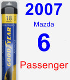 Passenger Wiper Blade for 2007 Mazda 6 - Assurance